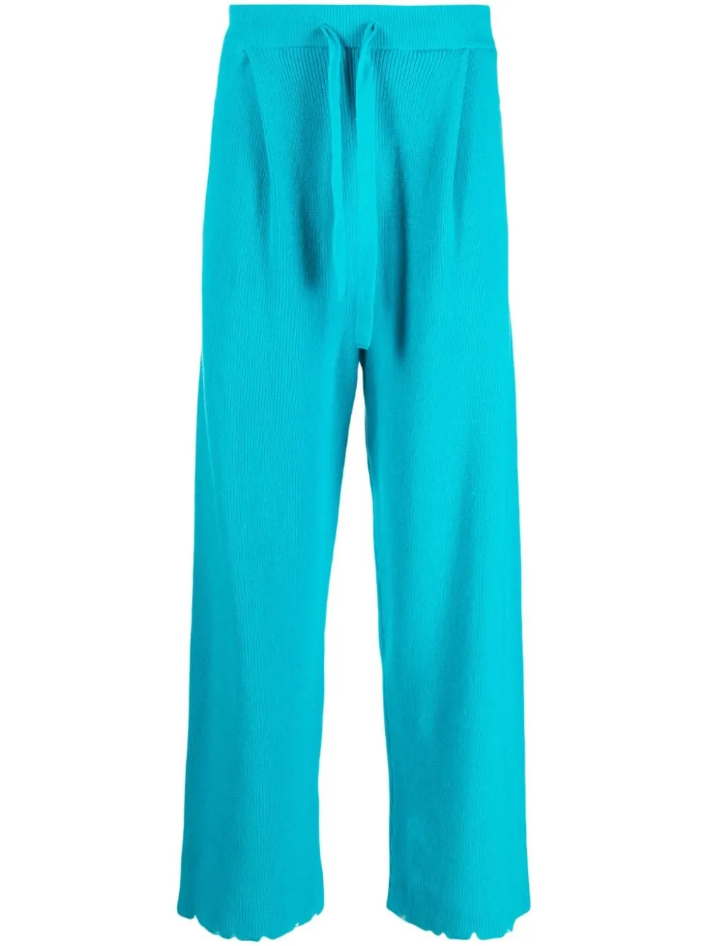 pantalone in maglia turchese